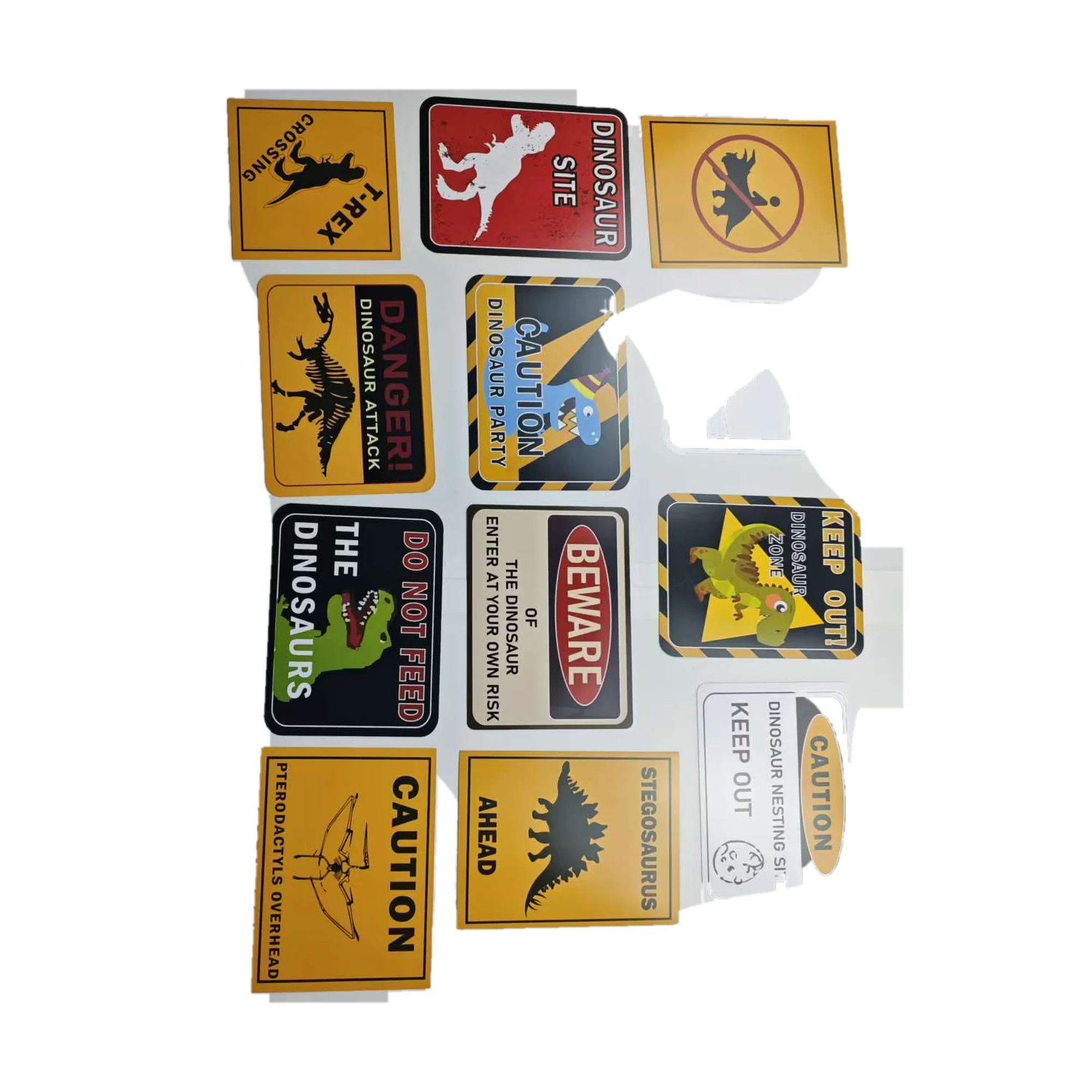 Dinosaur Caution Signs