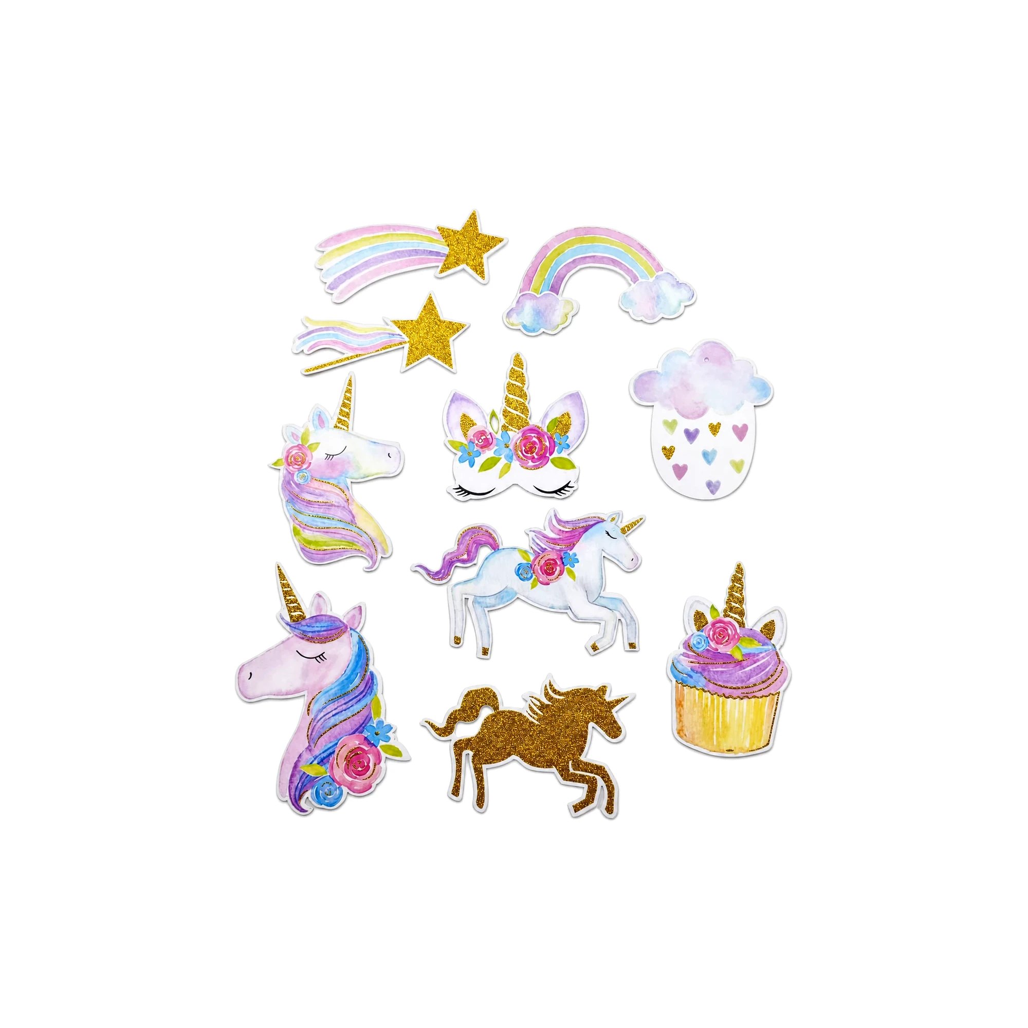 Unicorn Paper Cutout Decorations